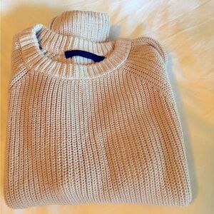 Jenni Kayne - Cotton Fisherman Crewneck Sweater - XS